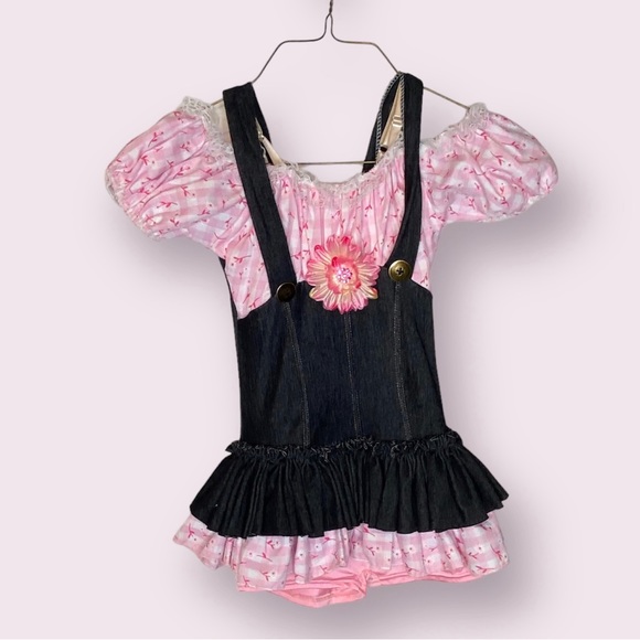 Curtain Call Girl’s dance outfit costume Halloween Daisy Duke Dolly Parton M - Picture 1 of 8
